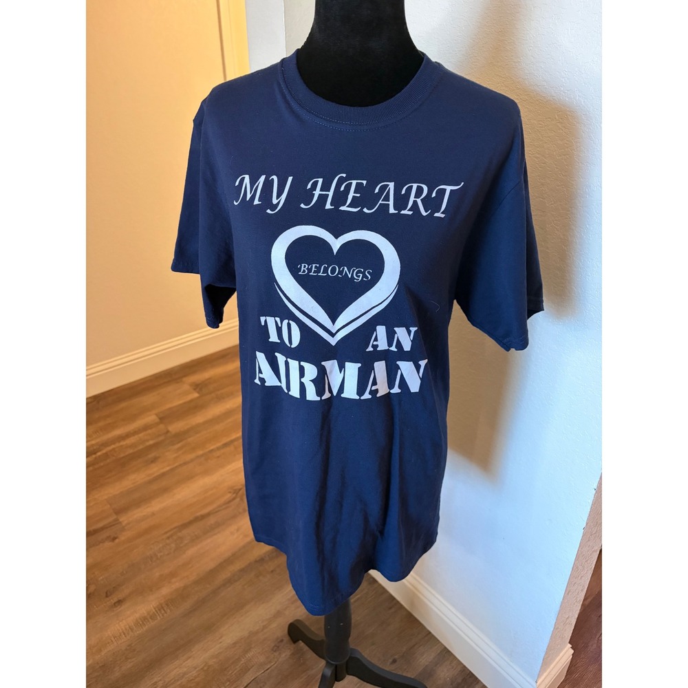 The Mountain Wolf Graphic T-Shirt Navy Blue Short Sleeve Crew Neck Mens Large
